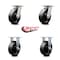 Service Caster 6 Inch Kingpinless Glass Filled Nylon Wheel Swivel Caster Swivel 2 Rigid, 2PK SCC-KP30S620-GFNR-2-R-2 - alternate 6